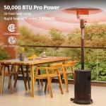 EAST OAK 50K BTU Bronze Patio Heater