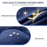 Waterproof Navy Blue Outdoor Bench Cushion 48x18x5