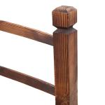 VINGLI 5 ft Wooden Garden Bridge with Rails