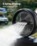 Koonie Portable 10 Inch Camping Misting Fan