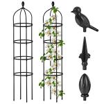 6 Ft Metal Garden Trellis for Climbing Plants