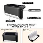 4-Pack Waterproof Solar Deck and Step Lights