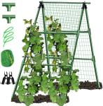 Metal A-Frame Garden Trellis for Climbing Plants