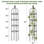 6 Ft Metal Garden Trellis for Climbing Plants