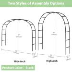 7.9Ft Metal Garden Arch for Climbing Plants