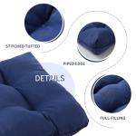 Waterproof Navy Blue Outdoor Bench Cushion 48x18x5