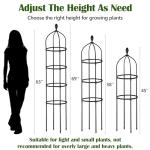 6 Ft Metal Garden Trellis for Climbing Plants