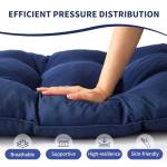 Waterproof Navy Blue Outdoor Bench Cushion 48x18x5