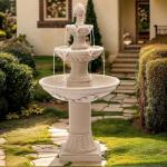 48" 3-Tier Outdoor Garden Water Fountain
