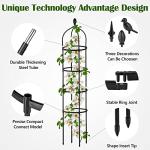 6 Ft Metal Garden Trellis for Climbing Plants