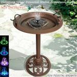 28.5" Metal Bird Bath for Yard and Patio