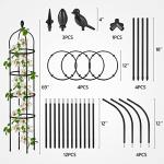 6 Ft Metal Garden Trellis for Climbing Plants