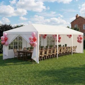 HOTEEL 10x30 Waterproof Party Tent with 8 Sidewalls
