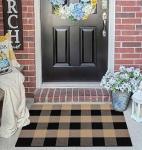 Buffalo Plaid Checkered Outdoor Door Mat 24"x35