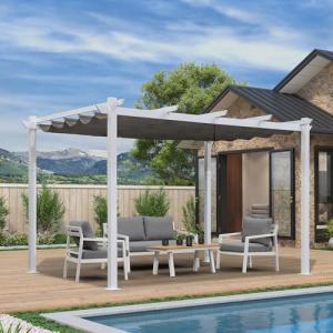 Purple Leaf 10'x13' Heavy-Duty Outdoor Pergola