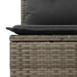 9-Piece Grey Rattan Outdoor Sofa Set