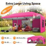 Quictent 10x20 Pop-Up Canopy Tent with Sidewalls