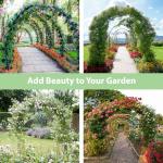7.9Ft Metal Garden Arch for Climbing Plants