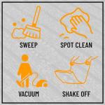 Durable Non-Slip Hallway Runner Rug - 2' x 5