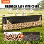 VEVOR Outdoor Firewood Rack with Waterproof Cover