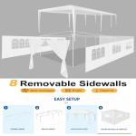 HOTEEL 10x30 Waterproof Party Tent with 8 Sidewalls