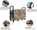 Heavy Duty 4ft Firewood Rack for Indoors or Outdoors