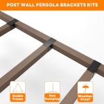 8 Pack Pergola Brackets for 4x4 Lumber