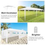 HOTEEL 10x30 Waterproof Party Tent with 8 Sidewalls