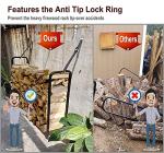 Heavy Duty 4ft Firewood Rack for Indoors or Outdoors