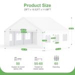 Heavy Duty 20' x 20' Party Canopy Tent