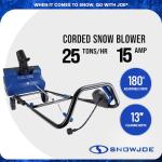 Snow Joe 15-Amp Electric Snow Blower, 22" Width
