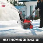 PowerSmart 40V Cordless Snow Blower with LED Light