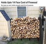 Heavy Duty 4ft Firewood Rack for Indoors or Outdoors