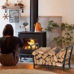 34-Inch Wood Rack for Indoor or Outdoor Use