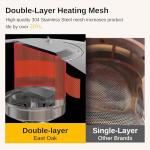 EAST OAK 50K BTU Bronze Patio Heater