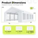 Heavy Duty Outdoor Party Canopy Tent 13'x26