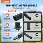 VEVOR 10'x10' Retractable Pergola with Canopy