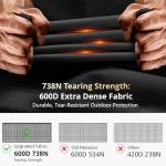 Super Waterproof Rectangular Fire Pit Cover 44" L