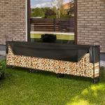 VEVOR Outdoor Firewood Rack with Waterproof Cover