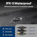 Heavy Duty 8ft Black Firewood Storage Cover