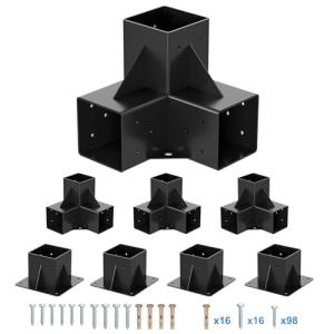Vlaeng 4x4 Pergola Bracket Kit - 8 Pack