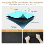 Vailge Waterproof Firewood Rack Cover with Zipper