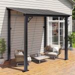 Aoxun 8'x5' Outdoor Aluminum Top Gazebo