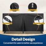 Heavy Duty 8ft Black Firewood Storage Cover