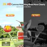 Outdoor Bird Feeder Camera with Night Vision