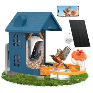 Solar Bird Feeder with Camera and 2K Video