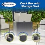 Suncast 22 Gallon Stylish Outdoor Storage Box