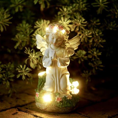 Solar Angel Garden Statue for Outdoor Decor