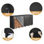 Vailge Waterproof Firewood Rack Cover with Zipper