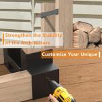 Adjustable Heavy-Duty Firewood Rack for Indoor/Outdoor